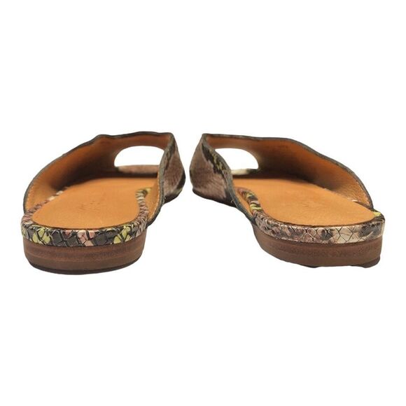 Madewell Erica square peep toes in snake embossed leather size 5.5 Womens - Picture 8 of 10